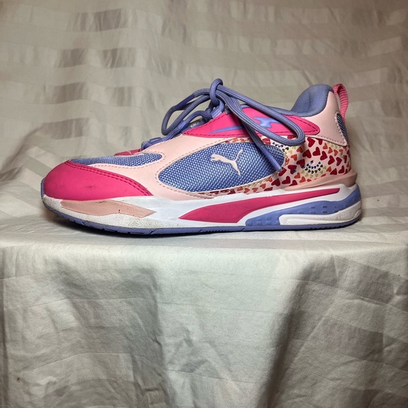 Puma Kids Sneakers in Pink and Purple - Picture 8 of 9